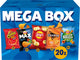 Lay's chips mega box mix - paprika, naturel nacho cheese - doos 534 gram bevat 20 uitdeelzakjes