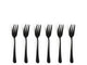 Amefa austin vintage taartvorkjes - 6 stuks - zwart