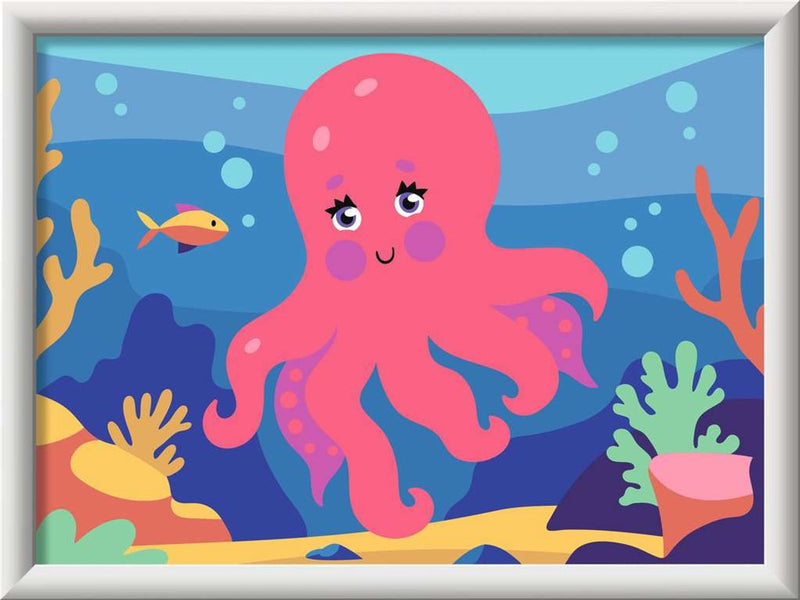 Load image into Gallery viewer, Ravensburger – creart: octopus (neon) – schilderen op nummer
