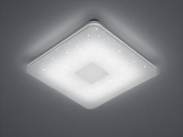 Trio samurai - plafondlamp - wit - incl. 1x smd 21,5 w - voetschakelaar
