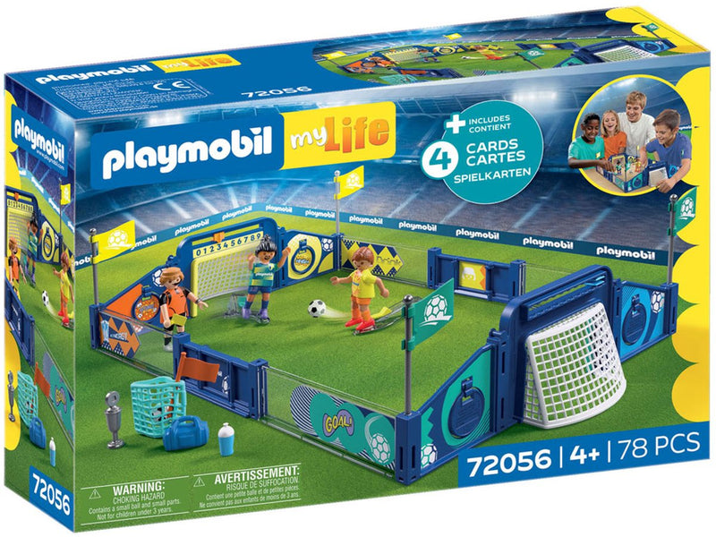 Load image into Gallery viewer, Playmobil voetbalstadion speelset - my life 72056 voetbal speelgoed.
