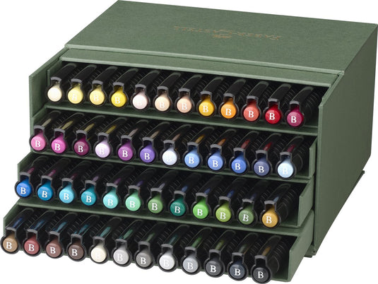 Faber-castell faber castell pitt artist pen tekenstift - brushpen - studiobox 48-delig - fc-167192