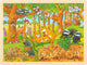 Goki houten legpuzzel - bosdieren, 48st.