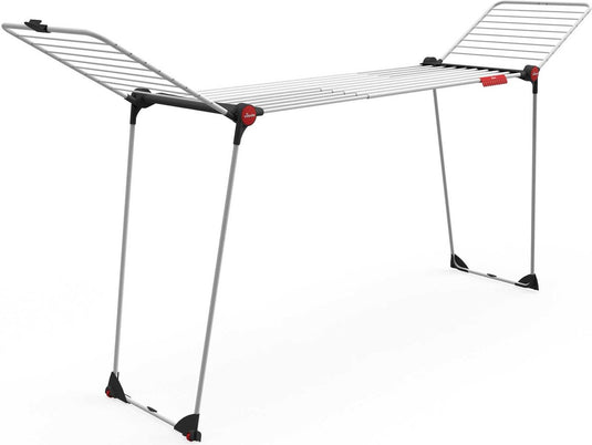 Vileda infinity flex droogrek - tafel droogrek - 30 m drooglengte - telescopisch uittrekbaar centraal plateau - hoge vleugels