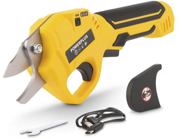 Powerplus draadloze snoeischaar powxg2070 - 4v - 14mm - incl. batterij 4v 4.0ah en laadkabel