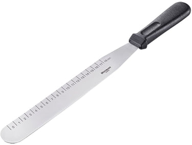 Westmark glaceermes, paletmes met maataanduiding in cm, lengte: 38,7 cm, roestvrij staal kunststof, zilver zwart, 30062270