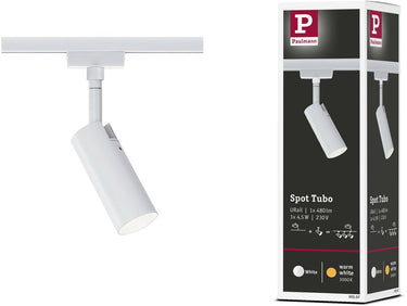 Paulmann urail railspot tubo losse spot 250lm 4,5w 3000k 230v wit