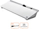 Nobo bureau notitiebord met droog uitwisbaar glasoppervlak - inclusief whiteboard marker met wisser - wit