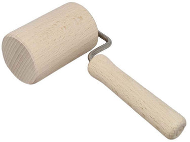 Playwood houten deegroller speelgoed voor kinderen met handvat.