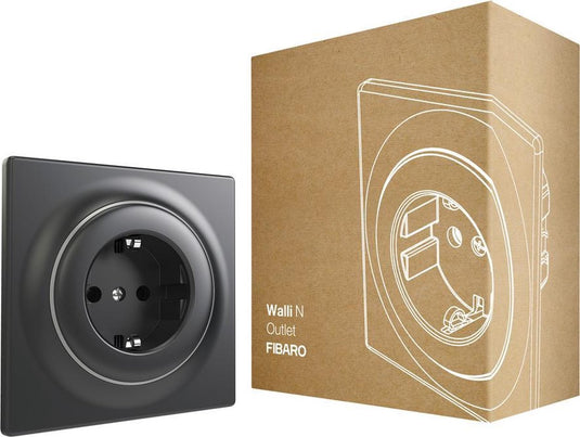 Fibaro walli n outlet type f - antraciet - klassiek basiselement