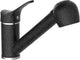 Eisl keukenmengkraan granit met uittrekbare uitloop zwart-chroomkleur