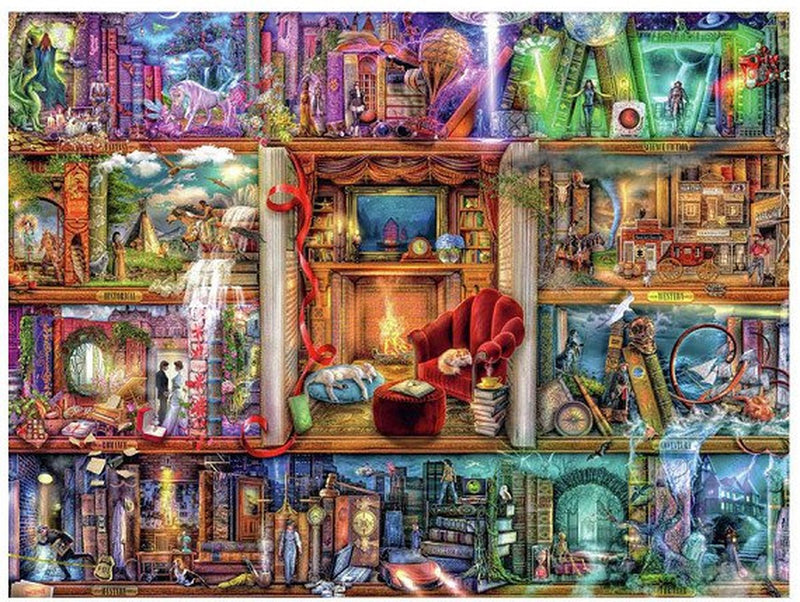 Load image into Gallery viewer, Ravensburger puzzel de grote bibliotheek - legpuzzel - 1500 stukjes
