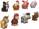 Little people fisher price boerderijdieren - 8-delige set - speelfiguren