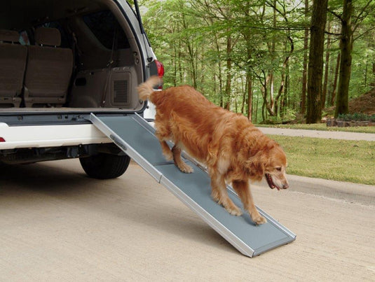 Petsafe uitschuifbare loopplank voor honden - happy ride deluxe telescoping - gemakkelijk en veilig toegang tot auto's meubels - m