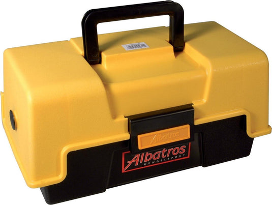 Albatros viskoffer - met 2 laden - 31 x 16 x 15 cm - geel