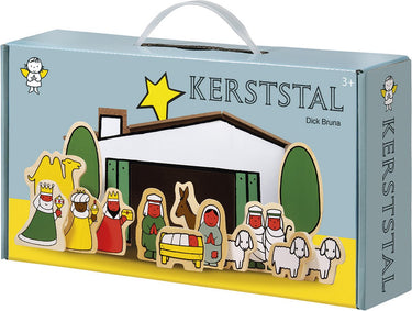 Bambolino dick bruna houten kerststal, kerstkribbe. kerstgroep - kerst speelgoed - speelfiguren kerstmis - toys