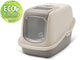 Savic kattentoilet nestor happy planet 56x39x38.5 cm - kattenbak - mokka graniet grijs