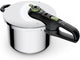Tefal - snelkookpan - 6 liter - pressure cooker - geschikt voor alle warmtebronnen - rvs
