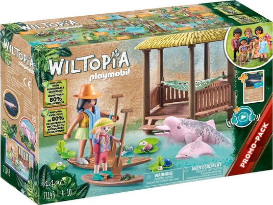 Playmobil wiltopia - peddeltocht met de rivierdolfijnen - 71143