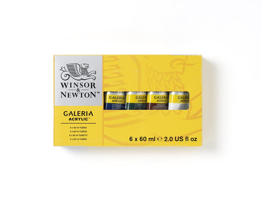 Winsor newton galeria acrylic colours set 6 x 60ml