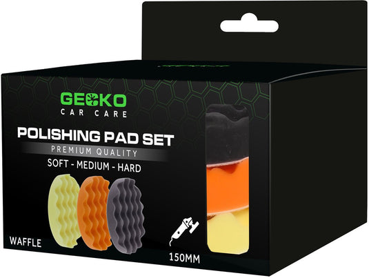 Merkloos sans marque gecko polijstpads poetspads wafel 150mm 3pcs set