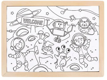 Hape ruimte vrienden puzzel