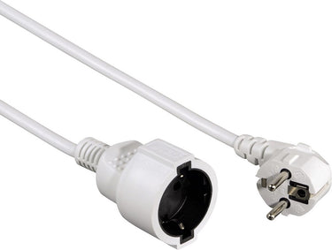 Hama schuko verl.wit 5m profi