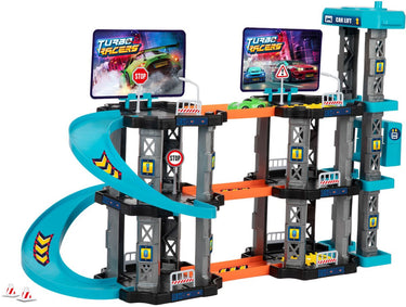 Turbo racers parkeergarage met lift