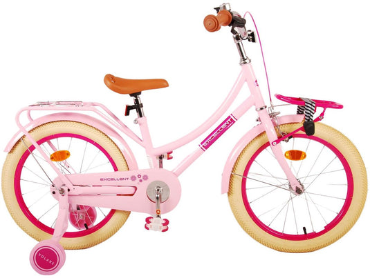 Volare Excellent Kinderfiets - Meisjes -18 inch - Roze - 95% afgemonteerd