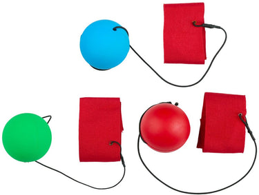 Eddy toys handgelink-reboundbal - 33289 - bal met elastisch koord en verstelbare polsband - buitenspeelgoed - polskaatsbal - 1 willekeurige kleur