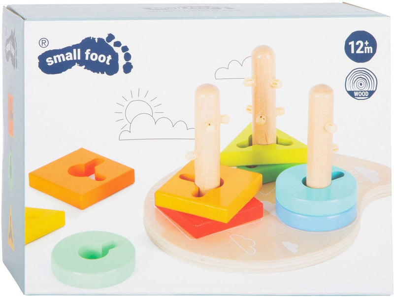 Load image into Gallery viewer, Small foot - houten vormen en sorterten motoriek stapelspeelgoed, 10dlg.
