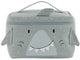 Trixie lunchtas - mr.shark - koeltas voor kinderen - met naamlabel - thermische tas voor lunch – grijs – haai