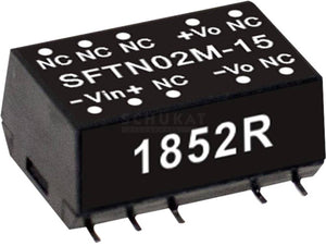 Mw mean well sftn02n-05 dc dc-convertermodule 400 ma 2 w aantal uitgangen: 1 x inhoud 1 stuk(s)