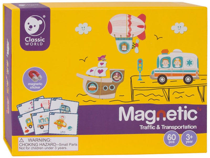 Load image into Gallery viewer, Classic world puzzeldoos magneet - verkeer
