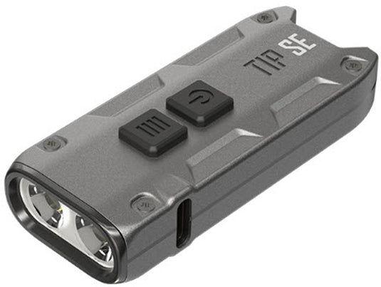 Nitecore tip se metallic gray sleutelhangerlamp oplaadbaar - 700 lumen - 90 meter - grijs