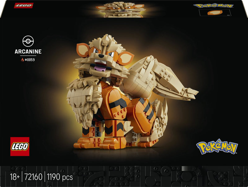 Load image into Gallery viewer, Lego pokémon - arcanine pokémon dieren figuur bouwpakket voor volwassenen en woondecoratie - 72160
