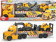 Dickie toys mack volvo - graafmachine en -lader - 70 cm - licht geluid - speelgoedvoertuig