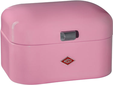 Wesco single grandy broodtrommel | 7,5 liter - maat m | metaal - roze | broodopslag
