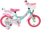 Volare unicorn kinderfiets - meisjes - 12 inch - groen
