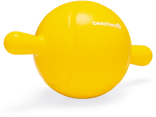Beeztees apportino bal - hondenspeelgoed - geel - 21,5x12x12 cm