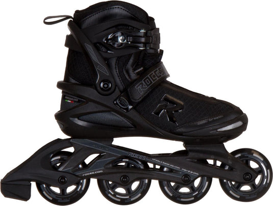 Roces icon 80 skeelers volwassenen – 4x80mm wielen – fitness inline skates – zwart – maat 39