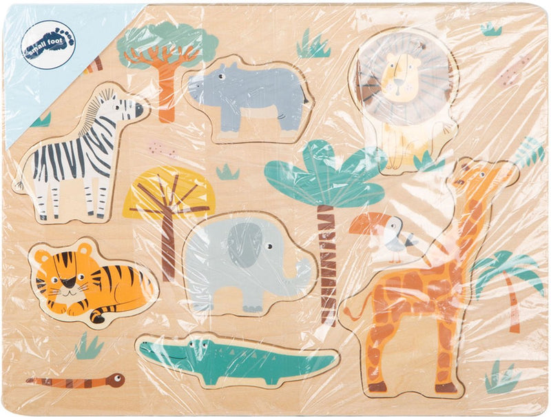 Load image into Gallery viewer, Small foot - houten puzzel safari

