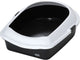 Ebi space open kattenbak - antraciet wit - 43 x 56 x 14 cm