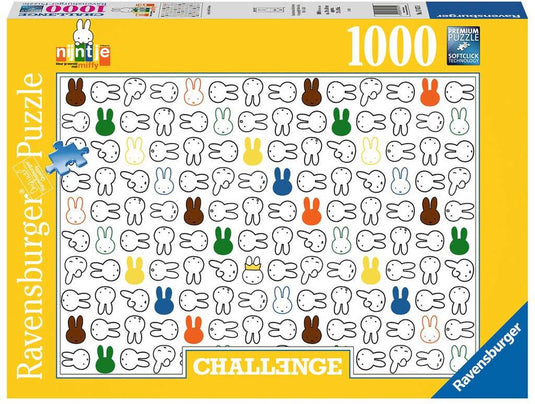 Ravensburger puzzel nijntje - challenge legpuzzel - 1000 stukjes