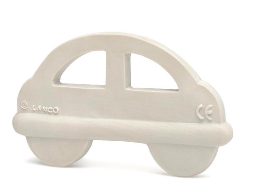 Lanco toys lanco rubberen bijtring - auto - wit