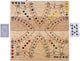 Longfield toc spel xl opklapbaar 4 spelers – houten bordspel – extra groot strategiespel – reisvriendelijk gezelschapsspel – 2 tot 4 spelers – engelhart