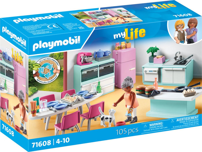 Load image into Gallery viewer, Playmobil my life keuken met eethoek - 71609

