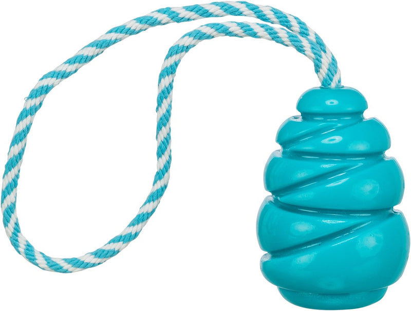 Load image into Gallery viewer, Trixie jumper kegel aan touw super strong tpr petrol
