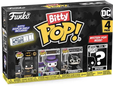 Funko bitty pop! - batman, the joker, batwoman mystery pop van dc batman -