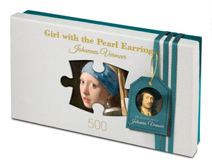 Tucker's fun factory art gallery - meisje met de parel girl with the pearl earring - johannes vermeer - legpuzzels 500 stukjes